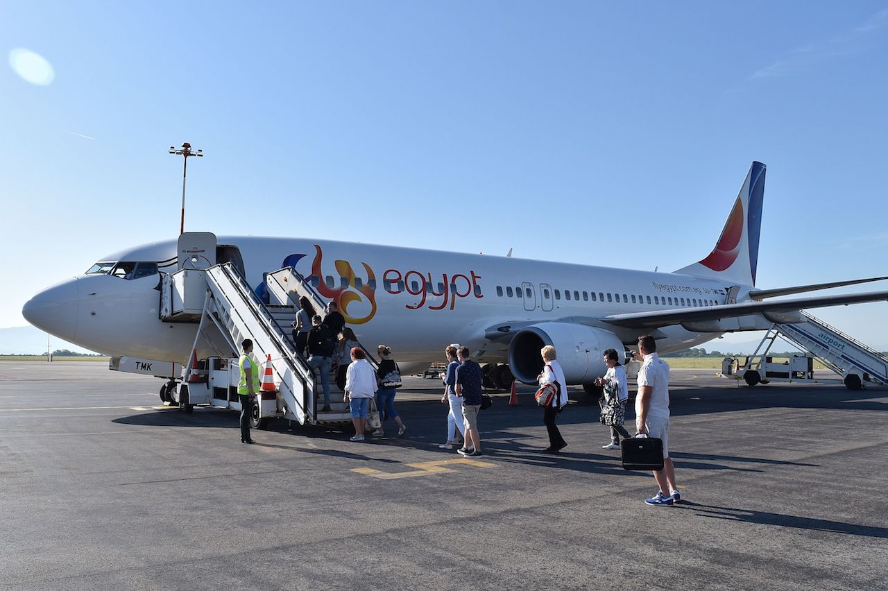 Charter flight to Egypt started the summer season at Košice Airport