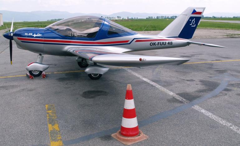 České ultraľahké lietadlo TL-96 na letisku Košice