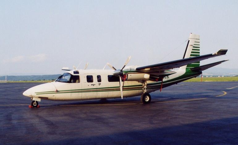  hornoplošník Gulfstream Commander Jetprop letisko Košice