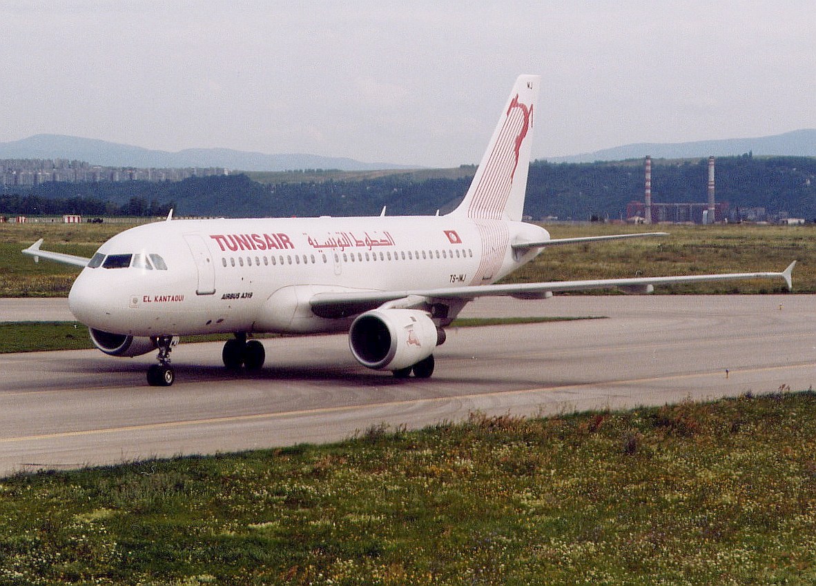 Airbus A319 Tunisair letisko Košice
