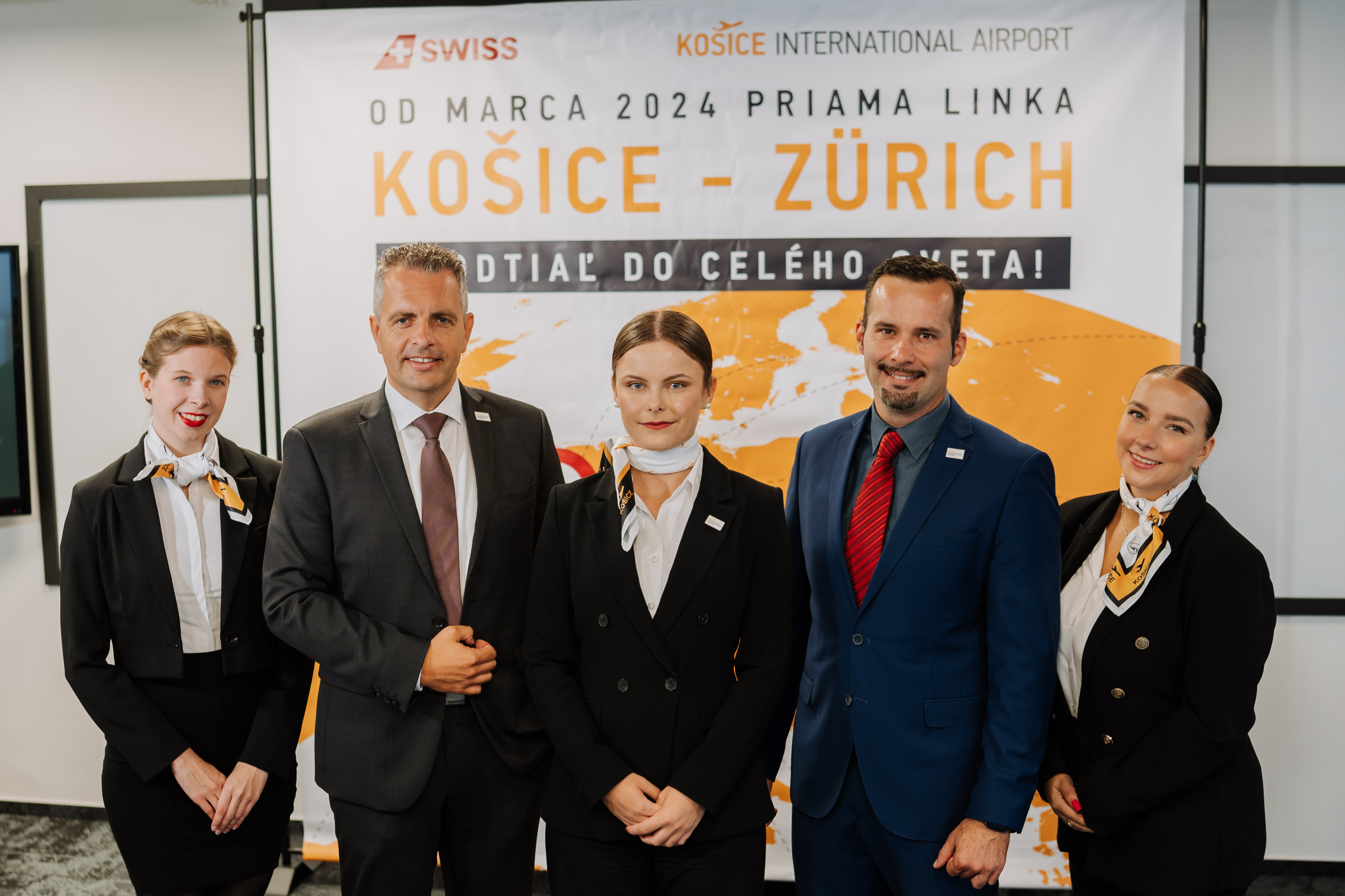 New route from Kosice to Zurich Swiss