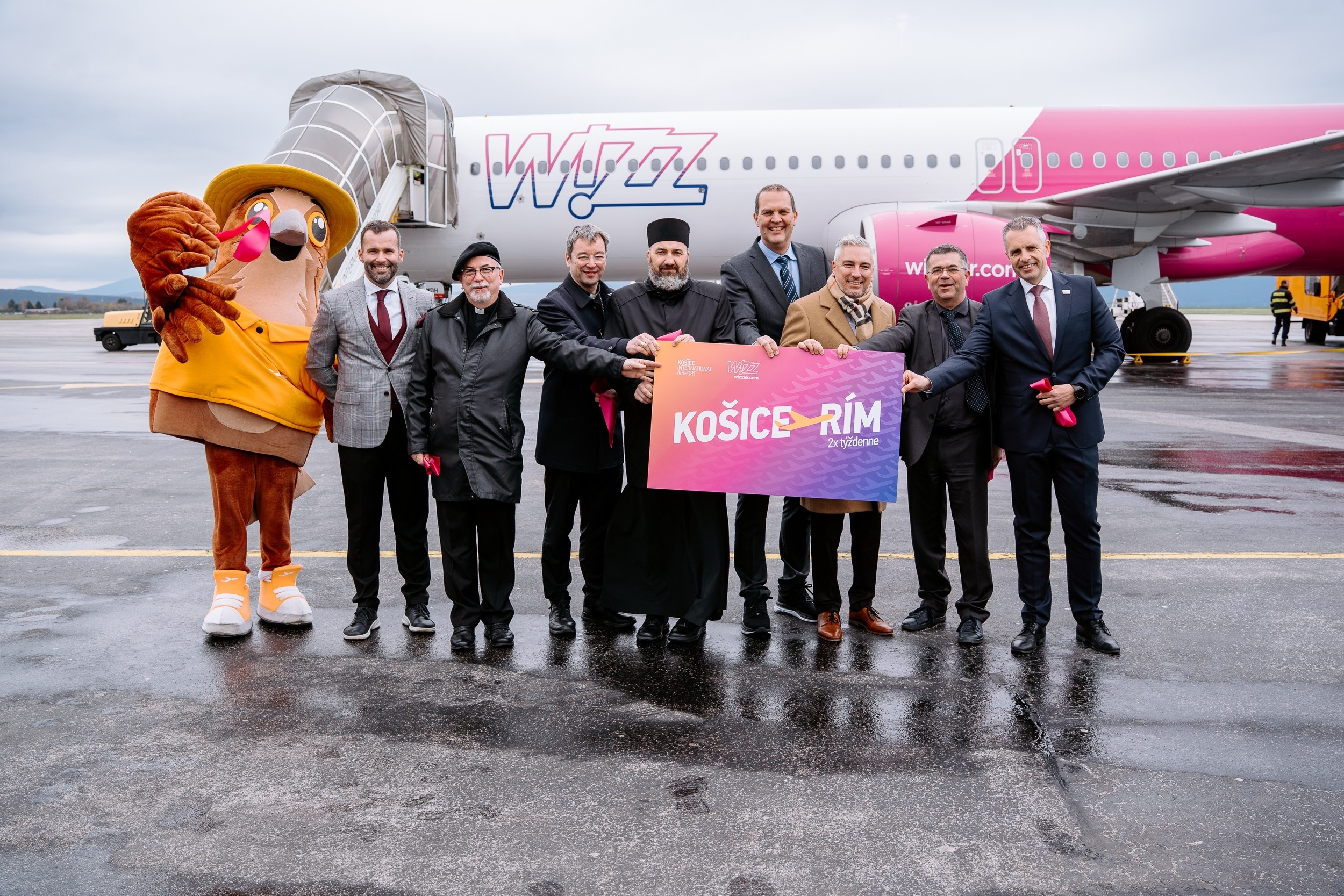 1. let Košice - Rím