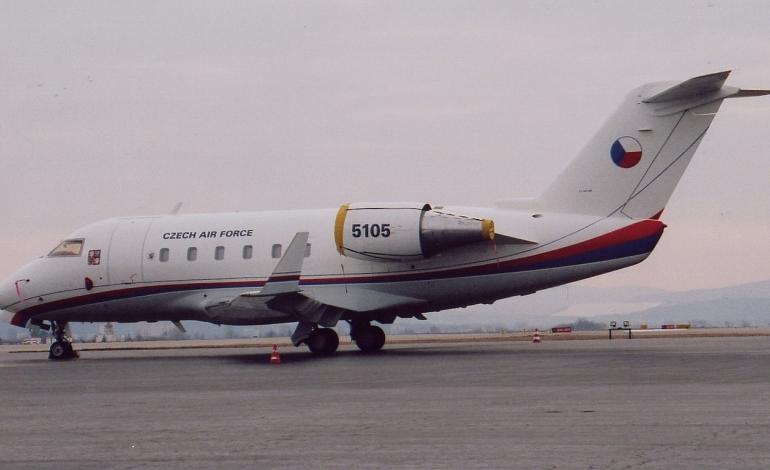 Bombardier Challenger 601  CAF 5105 na letisku Košice