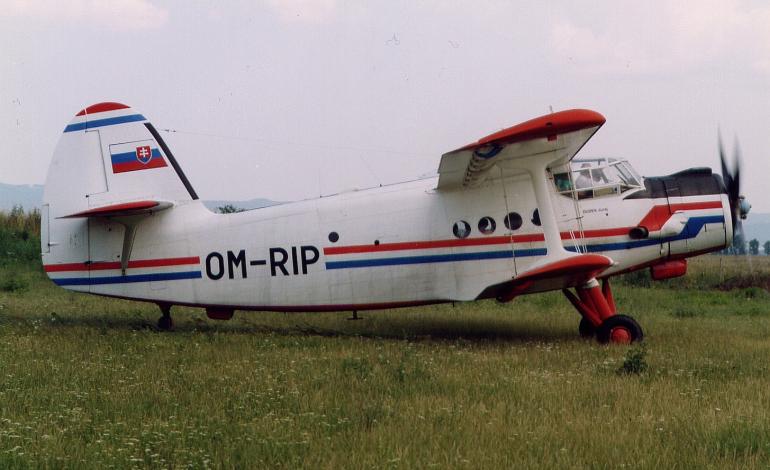 An-2 OM-RIP na letisku Košice