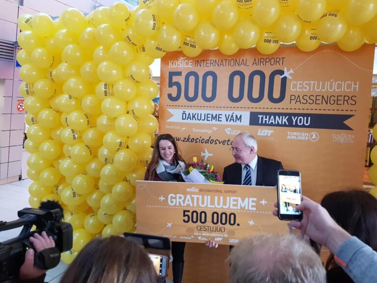 Letisko Košice vybavilo v tomto roku už 500 000 cestujúcich!