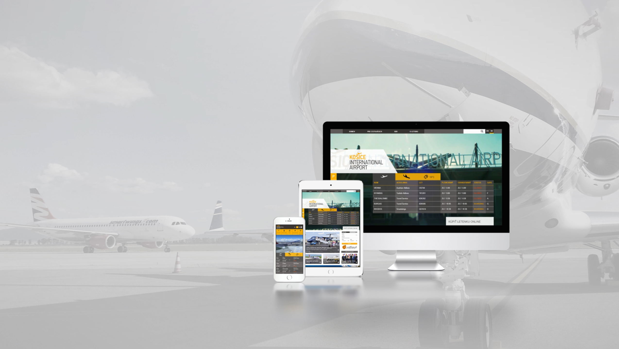 Letisko Košice má nový web