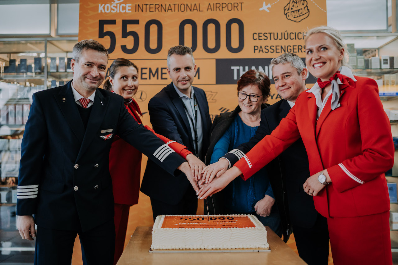 Košice Airport welcomed jubilee 550 thousandth passenger